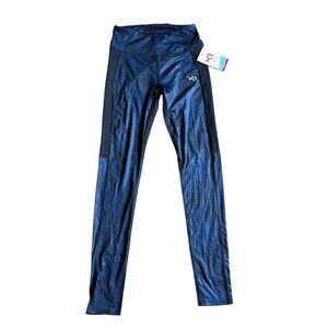 Kari Traa Womens Leggings Fierce Pant Athletic Blue Small NEW with Tags